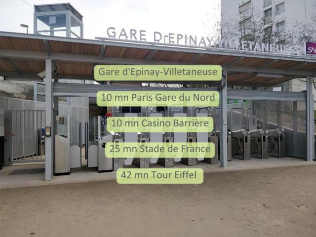 2Mn Walk Train Station - Paris 10Mn - Free Private Parking - From 1 To 8 Guests - Souplex - All Equipped - Completely Renovated Montmagny Buitenkant foto